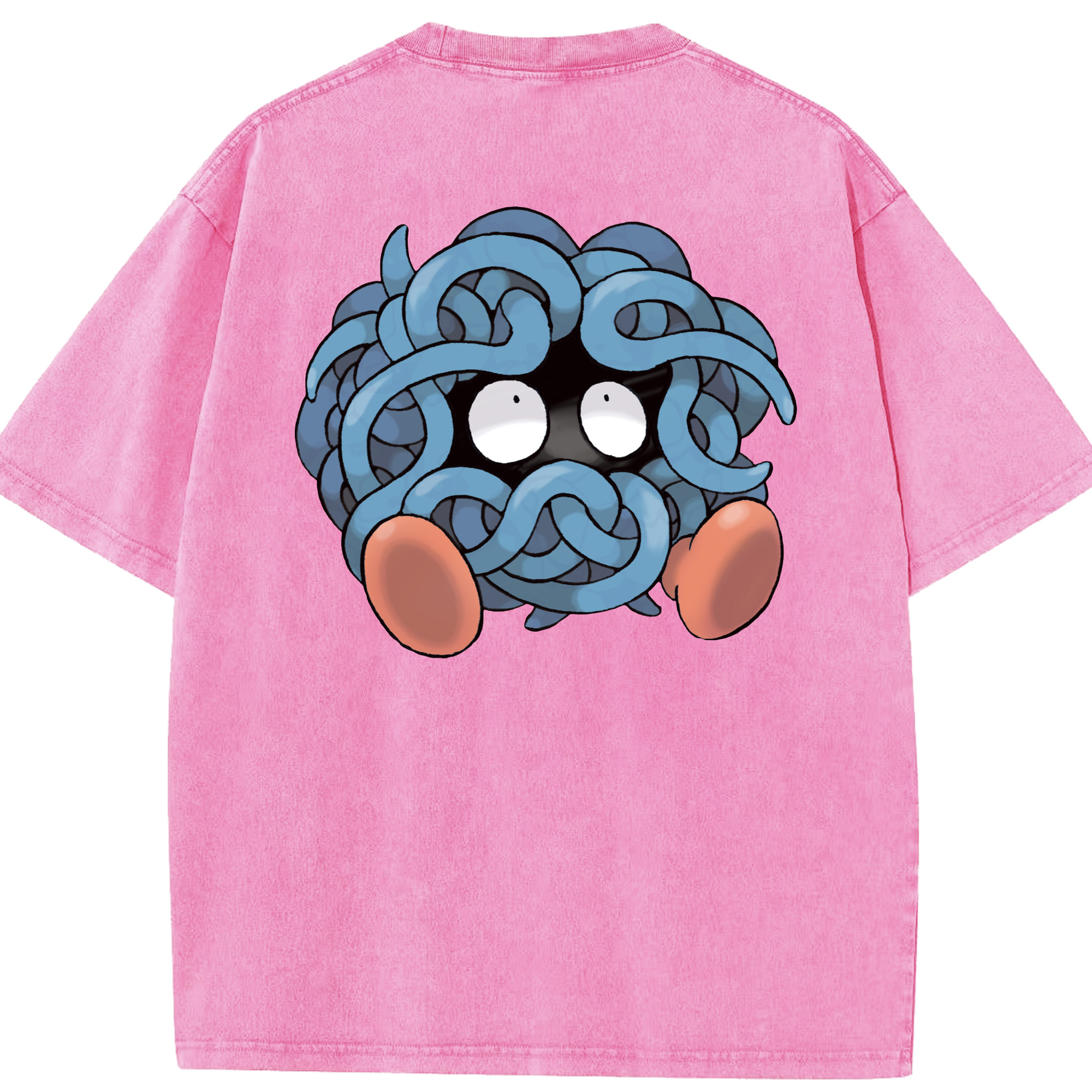 （画像用） ポケットモンスター Pokémon 綿100% ヴィンテージ風 半袖Tシャツ（背面プリント）